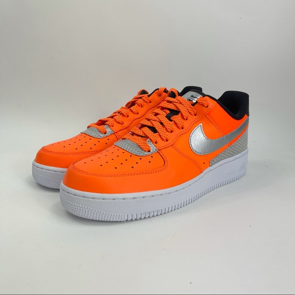 Nike Air Force 1 '07 LV8 3M Low Total Orange Mens - Picture 3 of 12